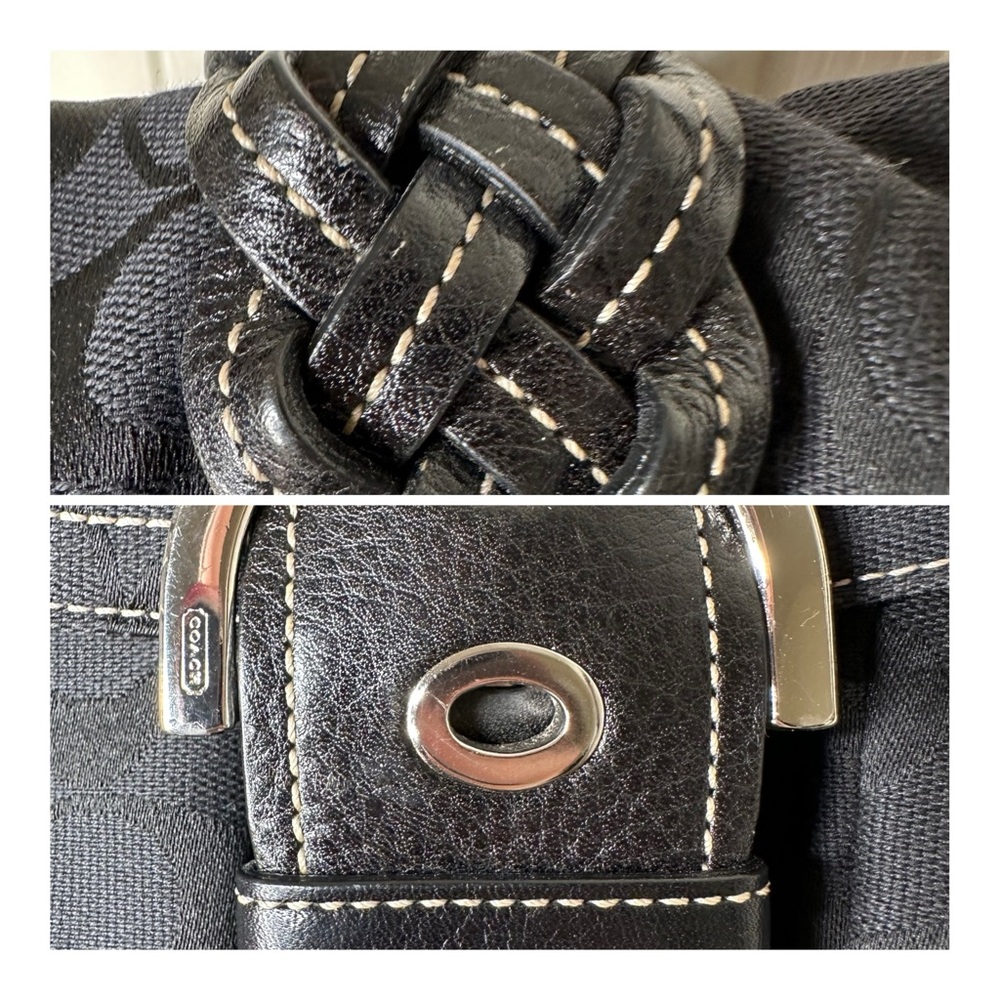 Coach Legacy Vintage Black Braided Soho Bag A06Q 6314 Y2K Jacquard Signature - Picture 5 of 16